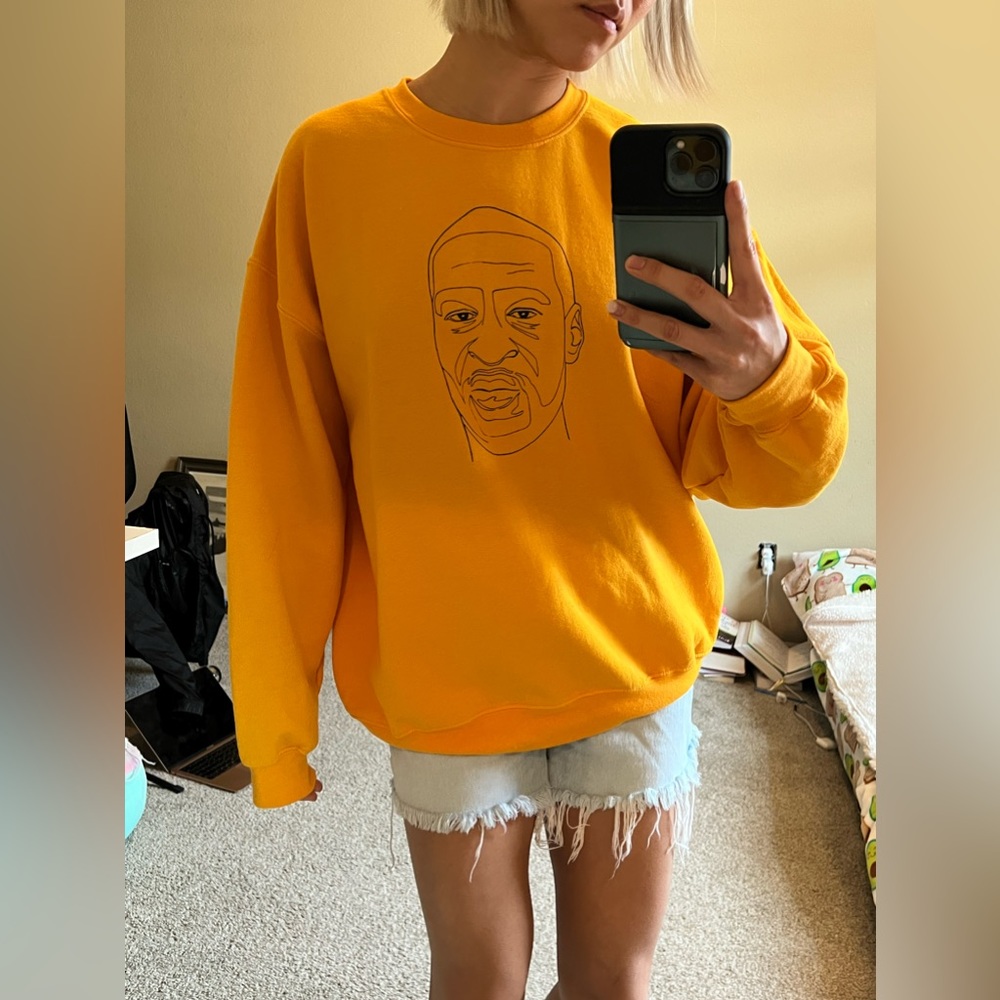 Bright Orange Large George Floyd Crewneck